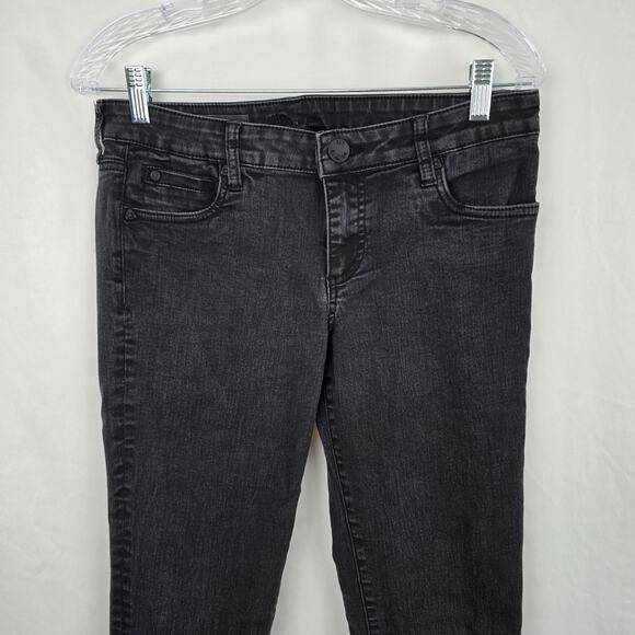 Kut from the Kloth Catherine Boyfriend Jeans Women's 6 Black - Picture 3 of 16